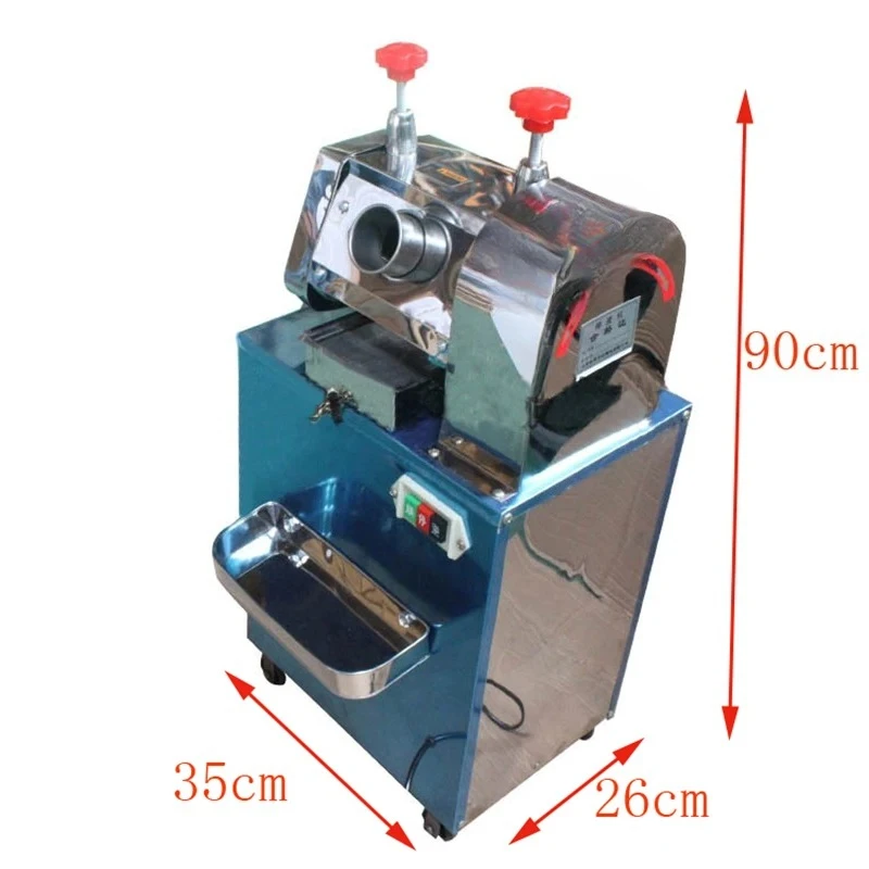 Electric Cane Squeezer Machine Stainless Steel Sugarcane Juicer Vertical Cane Juice Pressing Machine Sugarcane Mill