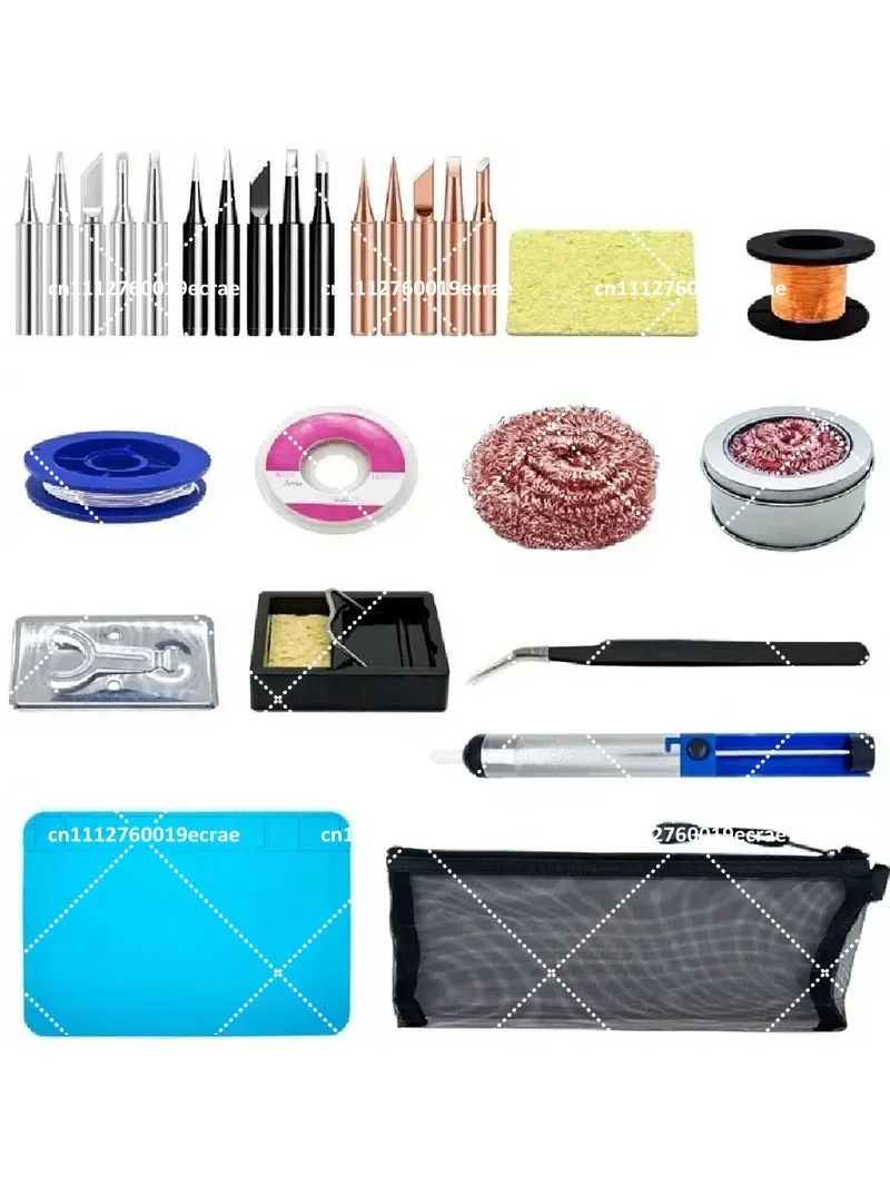 Adjustable Temperature Soldering Iron Station 60W 80W 110V 220V Solder Rework Hot Pencil Tip Repair Kit for Electronic Component