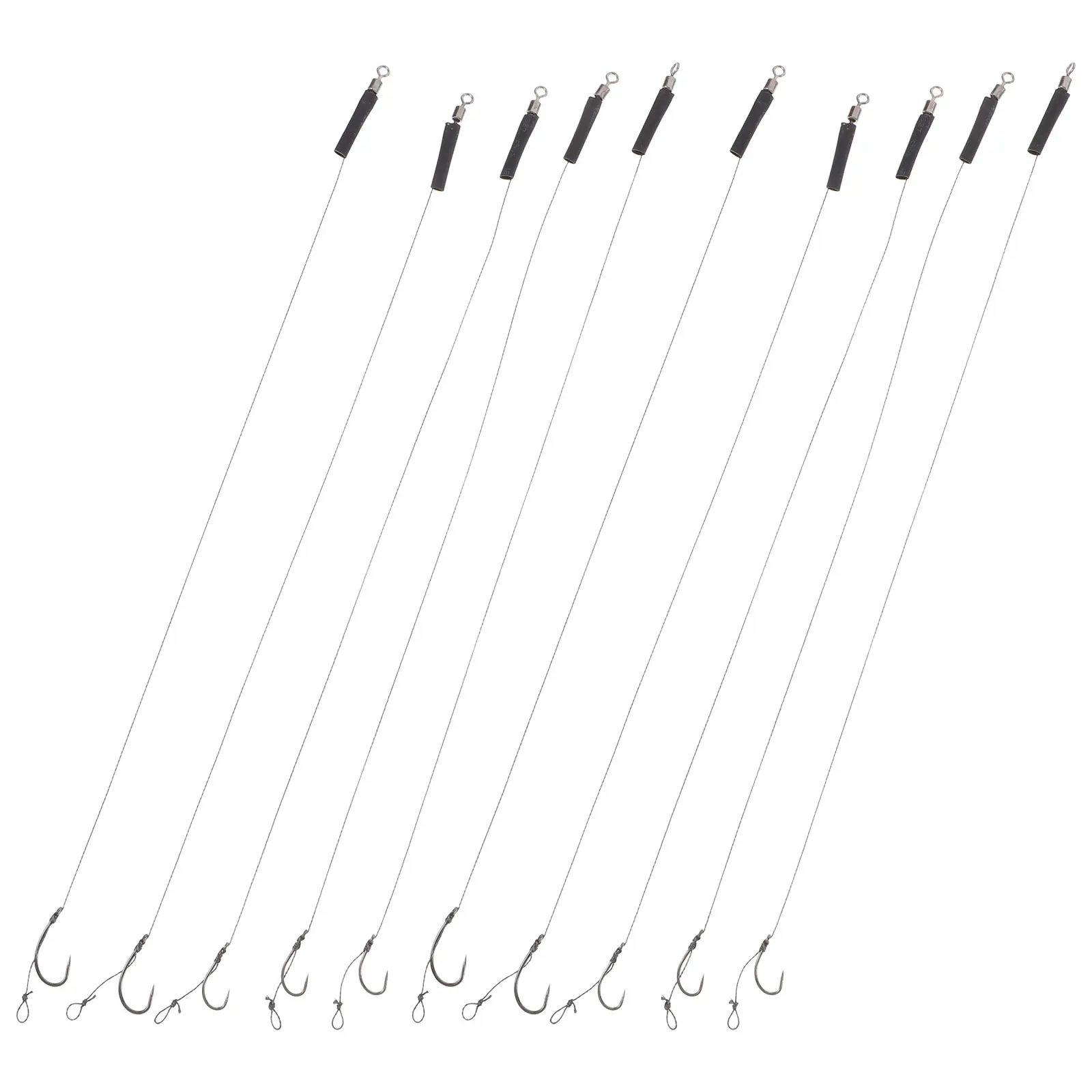

12pcs Fishing Hooks Set Metal Bait Holder String Hooks Durable Portable Freshwater Saltwater Outdoor Accessories