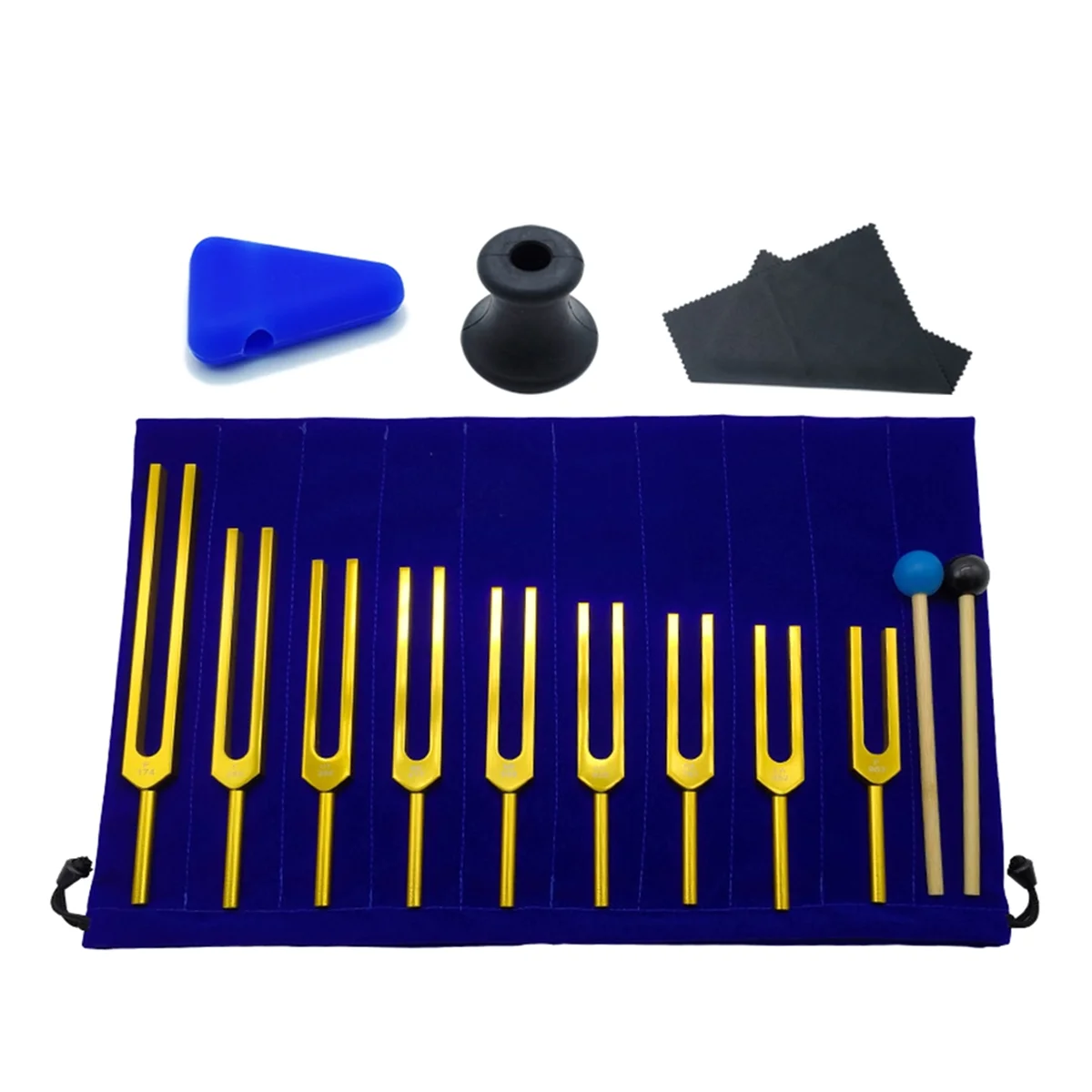 

A76K 9PCS Tuning Fork Set, Tuning Fork for Music Chakra, Sound Therapy, Keep Body, Mind and Spirit in Perfect Harmony