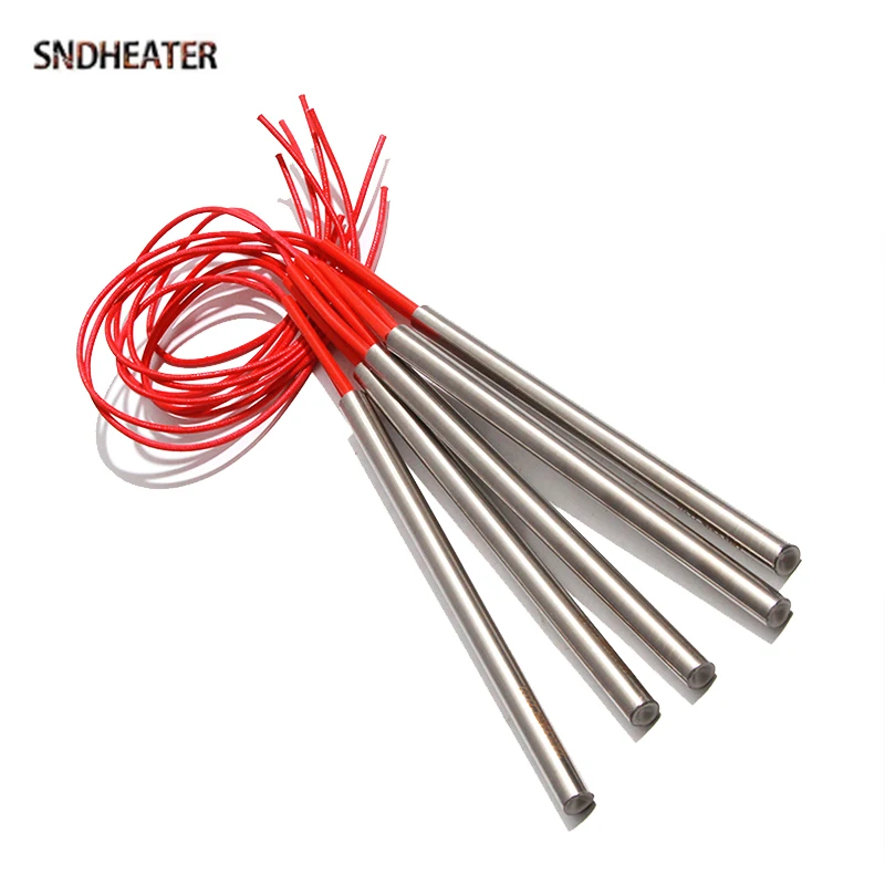 SNDHEATER 6MM Stainless Steel Cartridge Heating Rod 280/290/300W Electric Die Cast Heater 190/195/200/210/220MM 110V/220V/380V