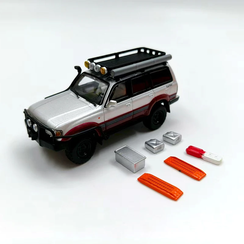 GCD 1:64 Scale Land Cruiser 80 Simulation Alloy Car Model Static Display Collectible Toy Gift Ornament Souvenir