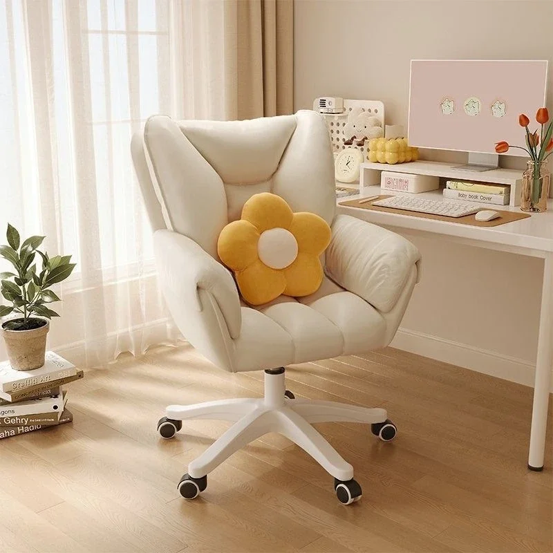 

Computer chair comfortable sedentary girl bedroom makeup chair household backrest swivel chair sofa dormitory study seat