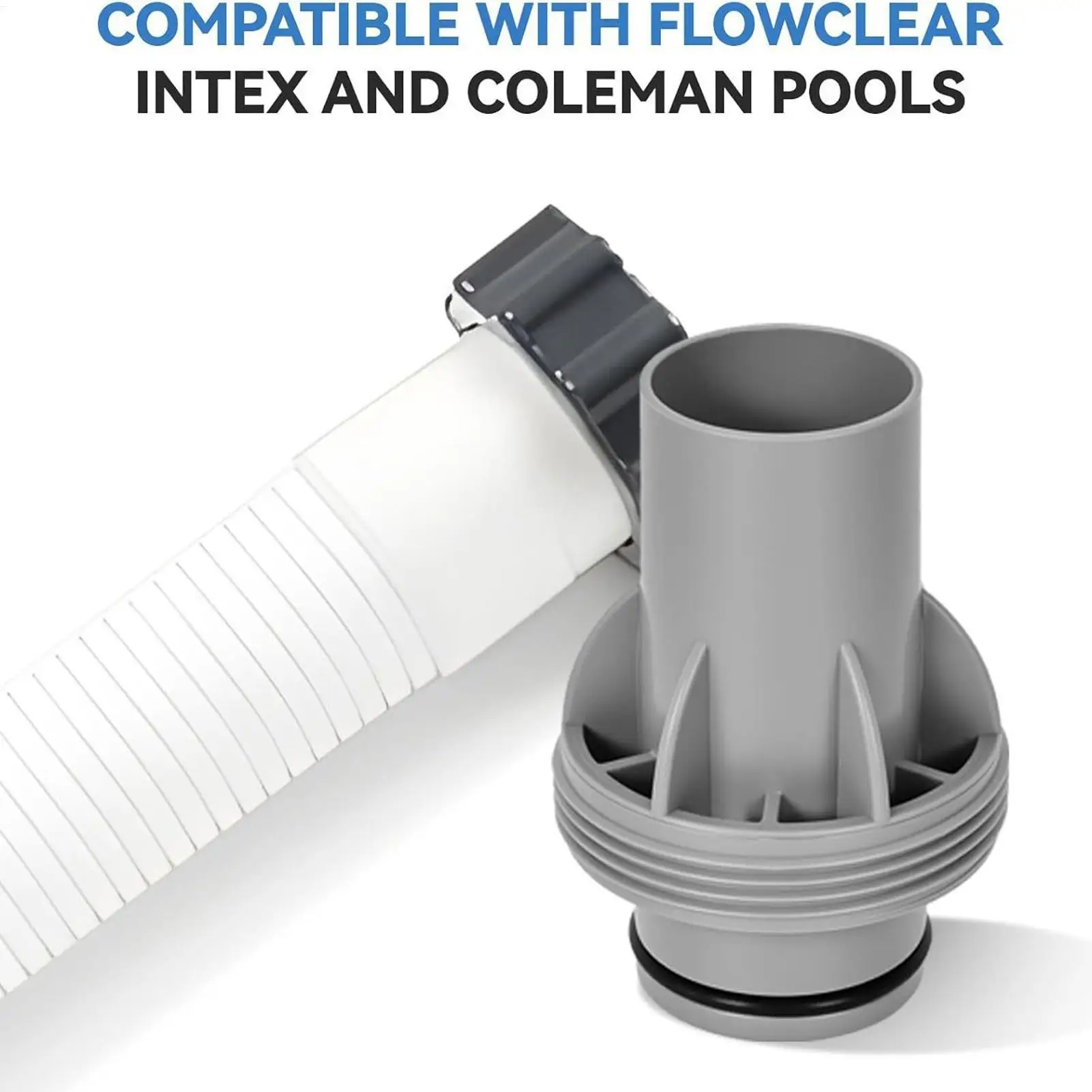 Universal Pool Hose Coupling Fittings Connector for PVC/Soft Tubing, Garden Backyard Park Outdoor Summer Use ﻿