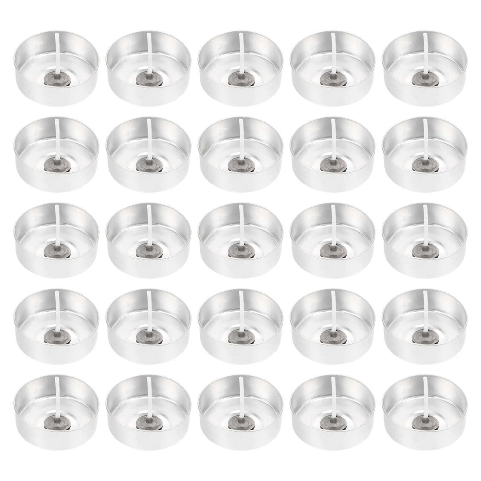 

200pcs Aluminum Shell Wick Making Supplies Case for Tea Light Cup Wax Holder Cotton Container High Temp Bearing Easy Storage