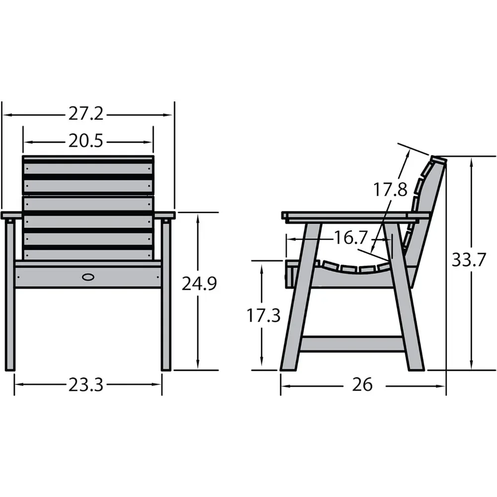 Cadeira de jardim, Nantucket Azul