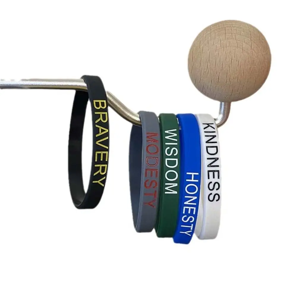 Hand Bands Fun Motivational Wristbands Printed Waterproof Inspirational Quotes Wrist Bands Simple Jerwerly Sports Bracelets