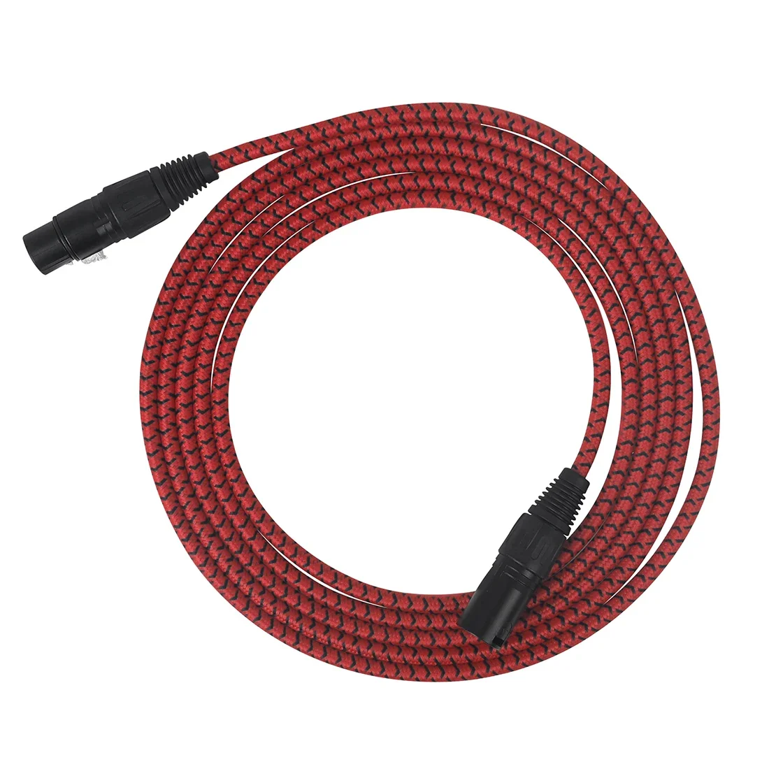 Cavo audio per microfono 3M Adattatore XLR Cavo intrecciato con cancellazione del rumore a scatto in metallo per accessori per basso elettrico per chitarra acustica