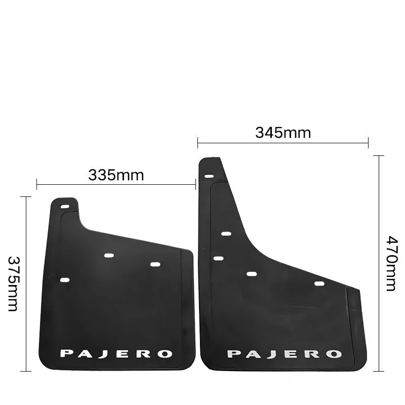 Front Rear Mud Flaps For Mitsubishi Pajero Montero 2007-2019 Splash Guards Mud Flap Mudguards Car Fender Accessories 2008 2009