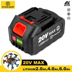 20V Lithium-ion Battery Suitable for MT Series Electric Tools Electric Drills Rechargeable Batteries with LED Display Lights