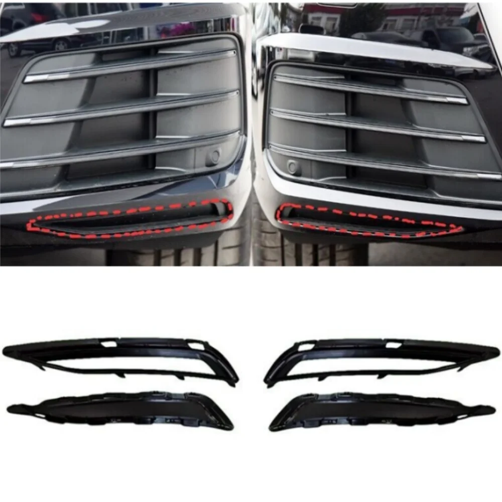 For Audi Q7 Sport 2016-2019 Car Front Bumper Lower Air Guide Decorative Panel OE: 4M08071575A 4M0807158A