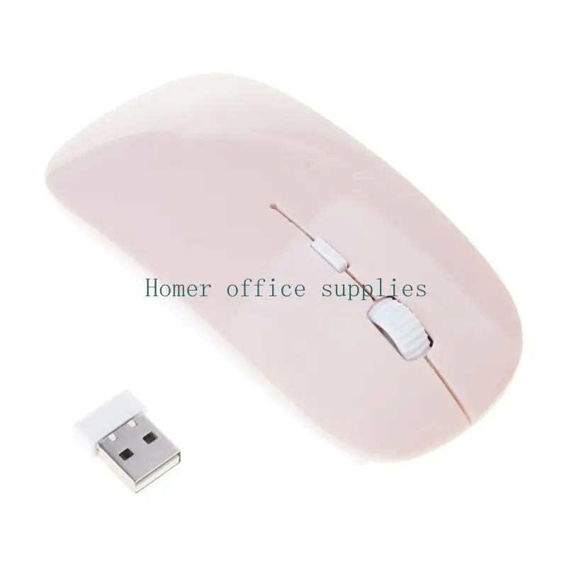 

K43B 2.4GHz Wireless Thin Optical Scroll Mouse/Mice +USB Receiver For PC Laptop