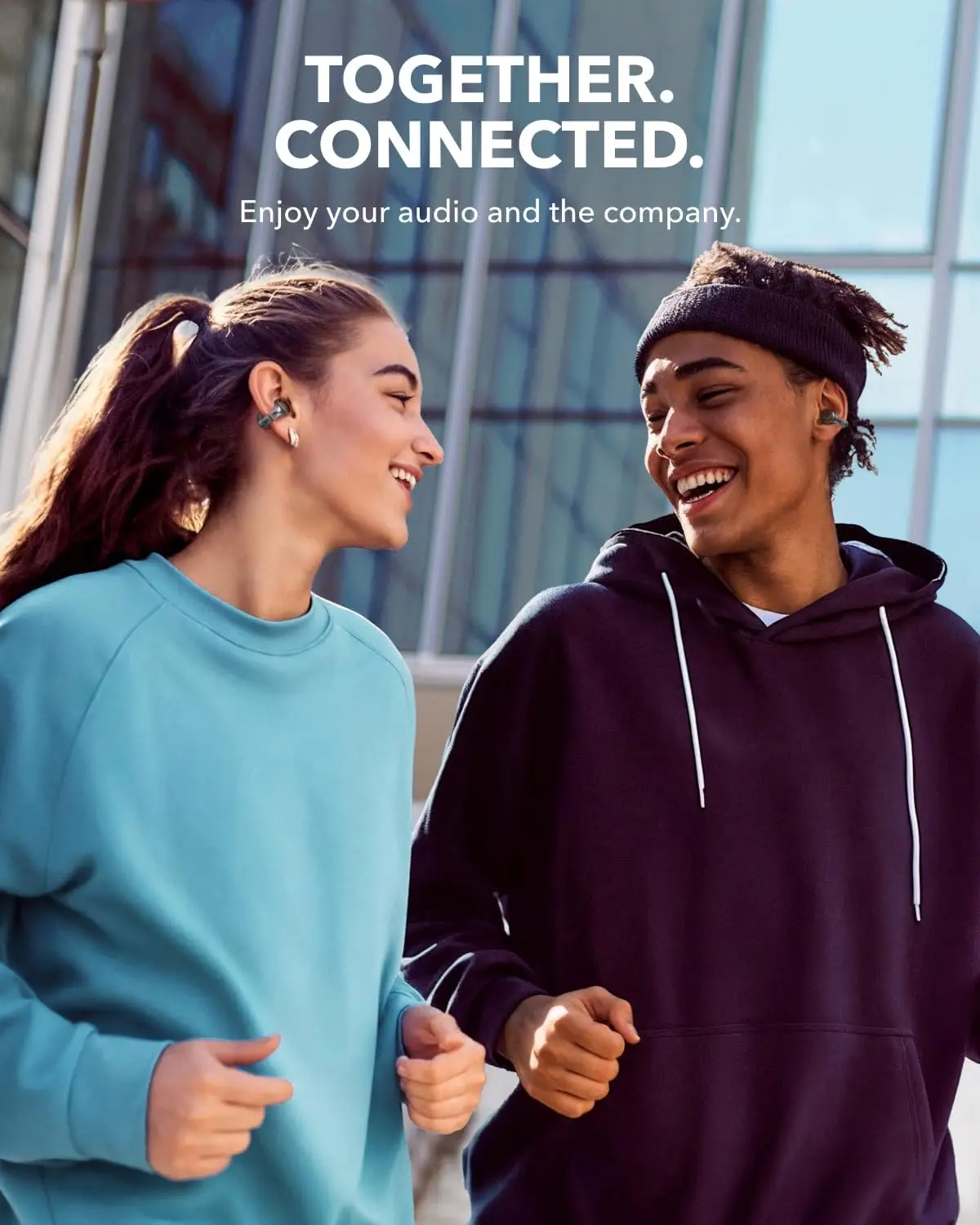 سماعات أذن Soundcore C30i من Anker ذات الأذن المفتوحة، تصميم ذو غلاف ثابت، برامج تشغيل كبيرة للصوت الشفاف IPX4 المقاوم للماء