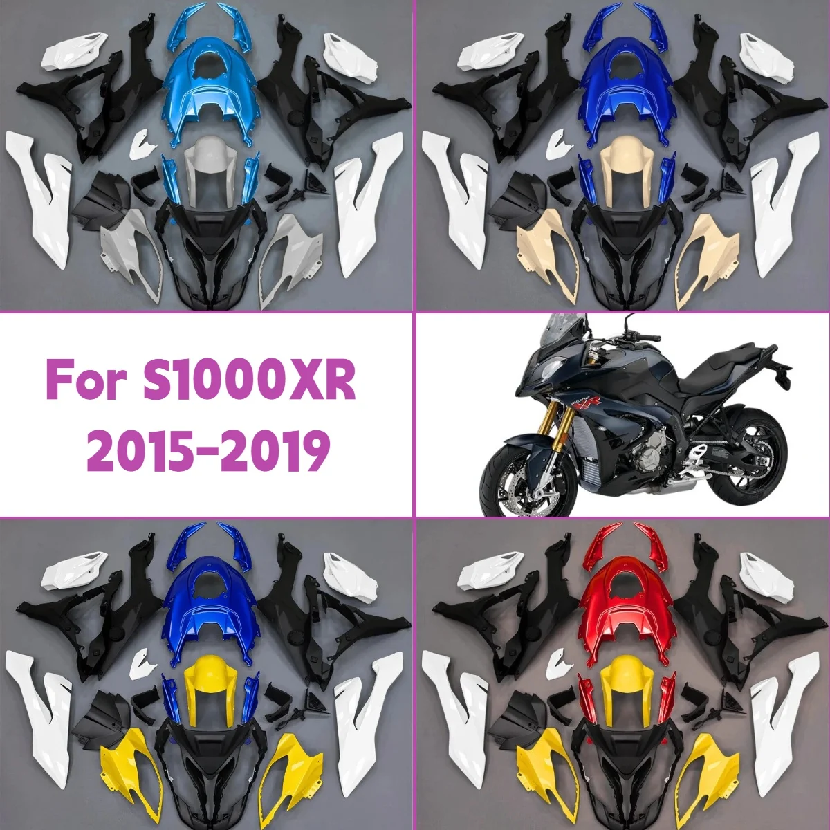 

For 2015-2019 BMW S1000XR Injection Molded Fairings Kit Unique Design 15-19 S 1000XR Replacement Fairing Set