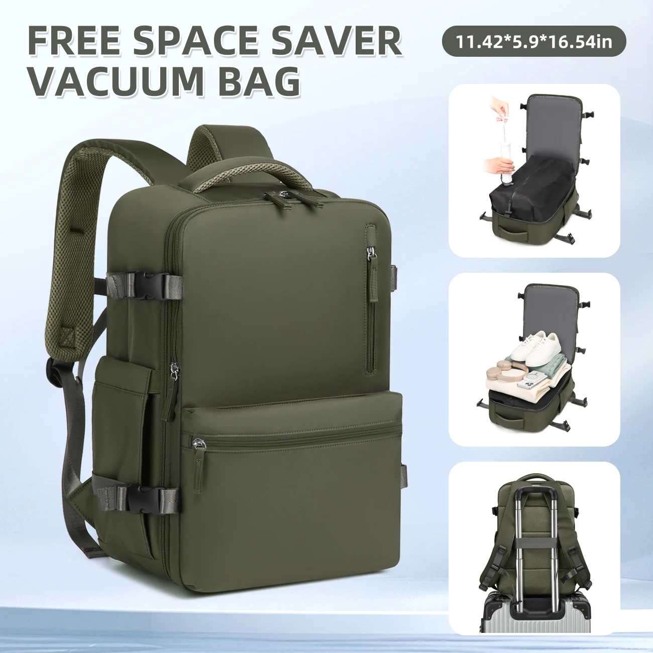 

Casual backpacks suitable for both men and women, featuring massive capacity, vacuum-compressed design, ideal for travel, school