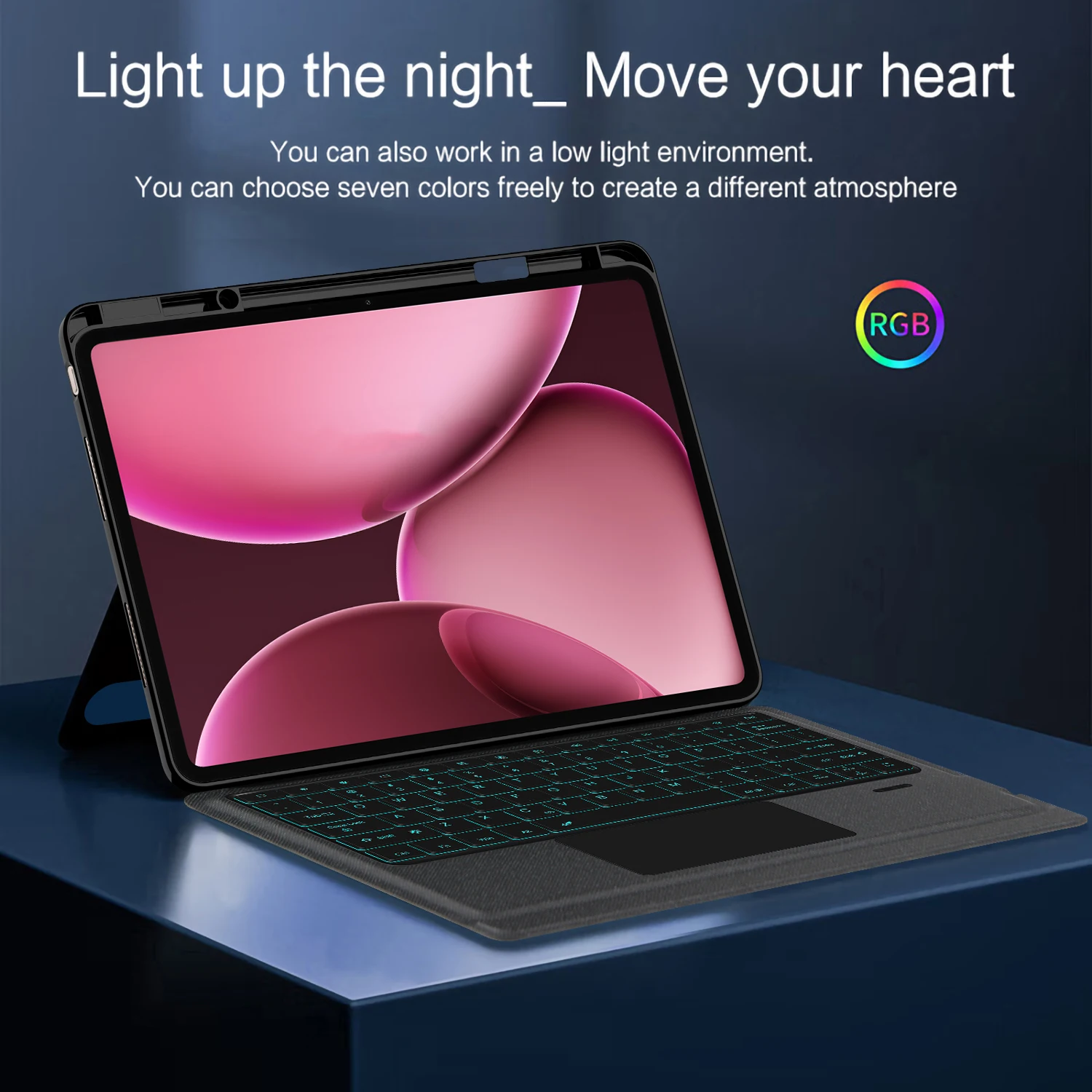 حافظة لوحة المفاتيح السحرية القابلة للفصل لهاتف OPPO Pad 4 PRO 2025 غطاء OPPO Pad4 Pro 13.2 بوصة للكمبيوتر اللوحي لوحة المفاتيح الذكية التي تعمل باللمس