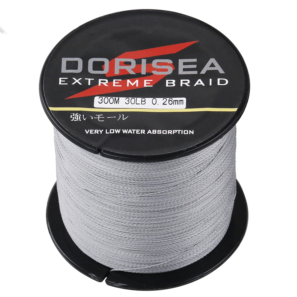 DORISEA 4 السواحل 300 متر/330 متر متعدد خيوط 100% بولي ايثيلين مضفر خط الصيد الأسلاك