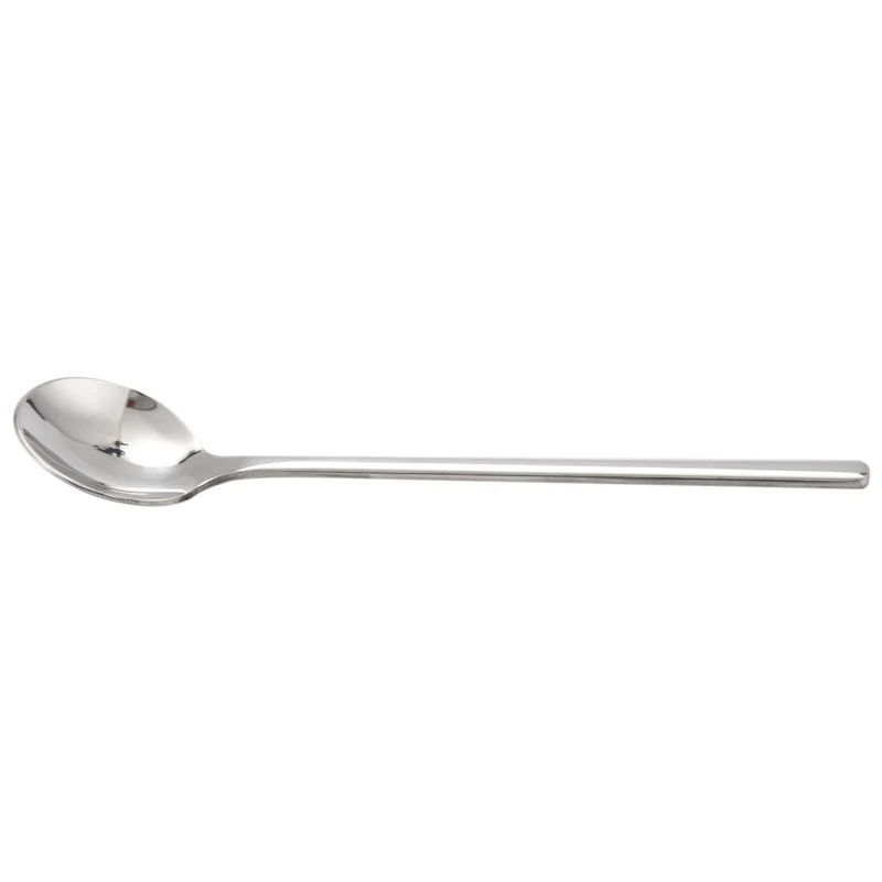 AS94-6 pezzi cucchiaio da caffè cucchiaio da caffè in acciaio inossidabile 304 con manico lungo set di cucchiaini da tè da dessert accessori da cucina argento S