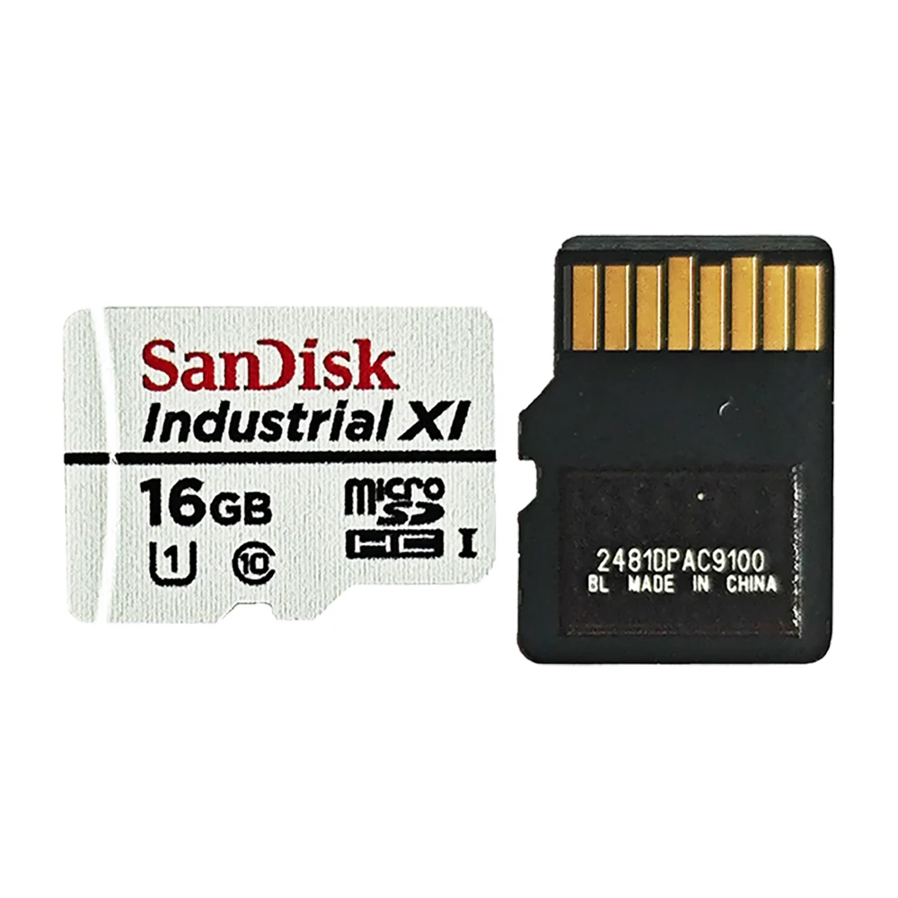 بطاقة ذاكرة صناعية واسعة من سانديسك ، بطاقة ميكروسدك ، محول بطاقة TF إلى SD ، C10 ، U1 ، 8 جيجابايت ، 16 جيجابايت ، MLC