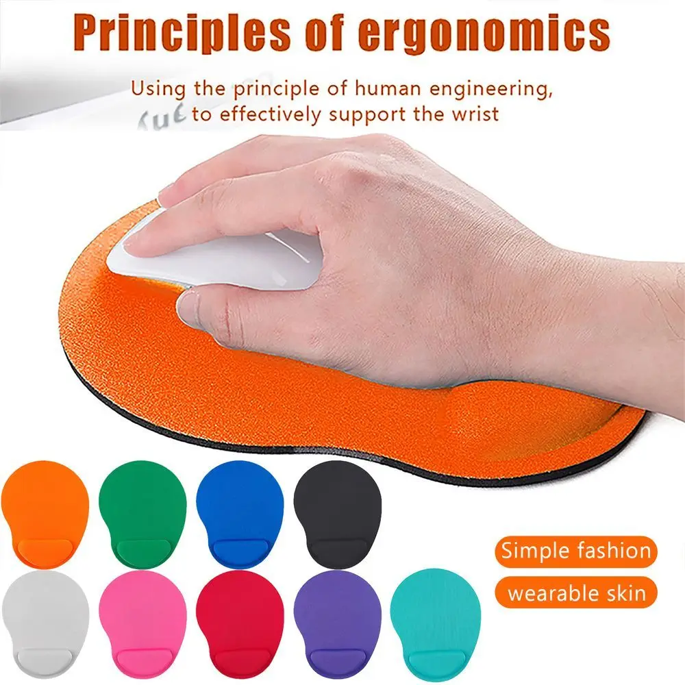 Computer 1PC Comfortable Non-slip EVA Ergonomic Mouse Pad Mice Mat Mouse Wrist Pad Desk Pads