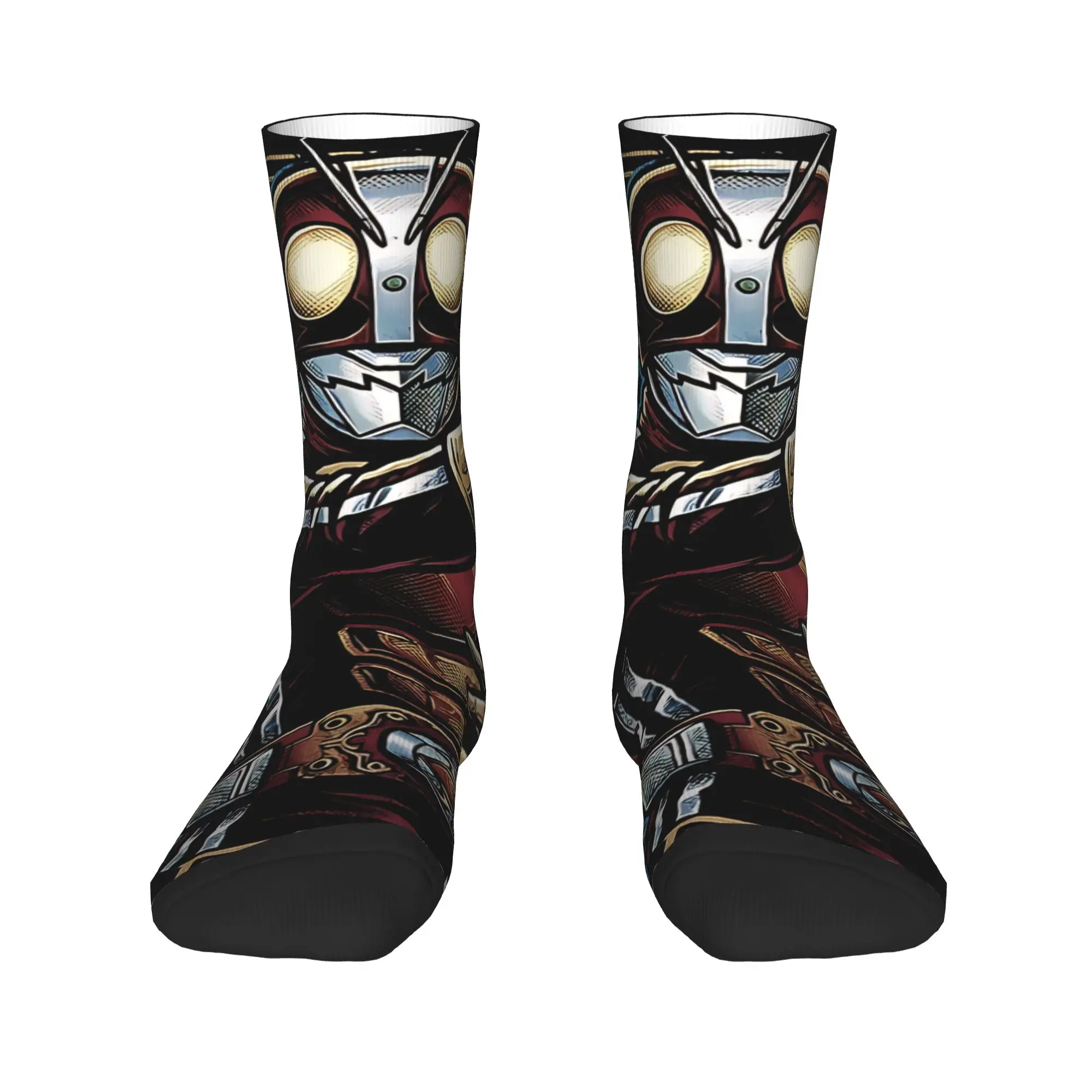 Men's Socks Kamen Rider Anime Manga  Stockings Non-Slip Medium Soft Socks Autumn Leisure Graphic Outdoor Sports Socks