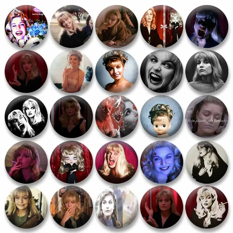 

Horror Figure Laura Palmer Enamel Pins Creative Twin Peaks Brooch Bag Clothes Decorative Accessories Jewelry Badge XMAS Gifts