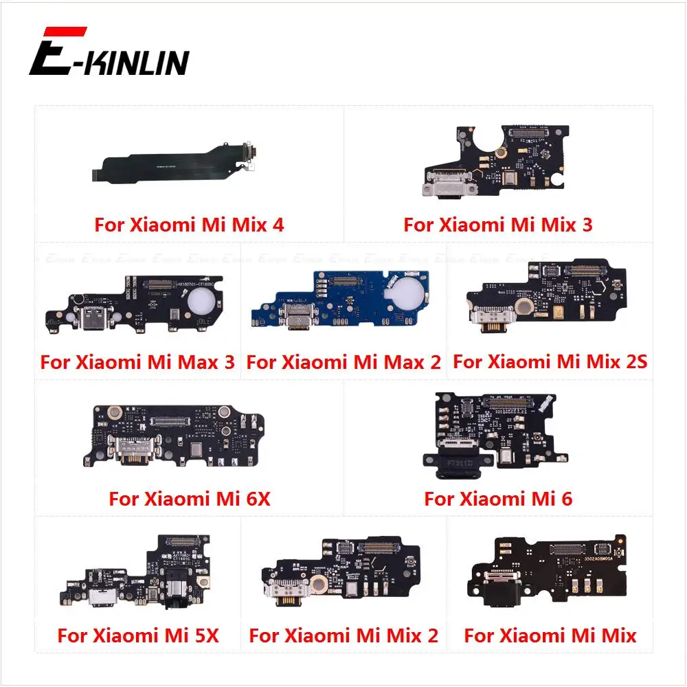 Charger Dock USB Charging Port Plug Board Mic Flex Cable For XiaoMi Mi Mix 4 2S Max 3 2 6X 5X