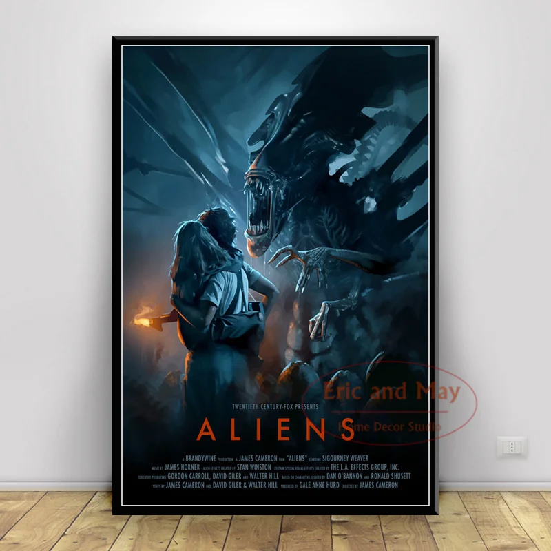 Art Classic Horror Poster Film Alien And Print Canvas Painting Movie Wall Pictures Hot Series Modern Paintings For Bedrooms