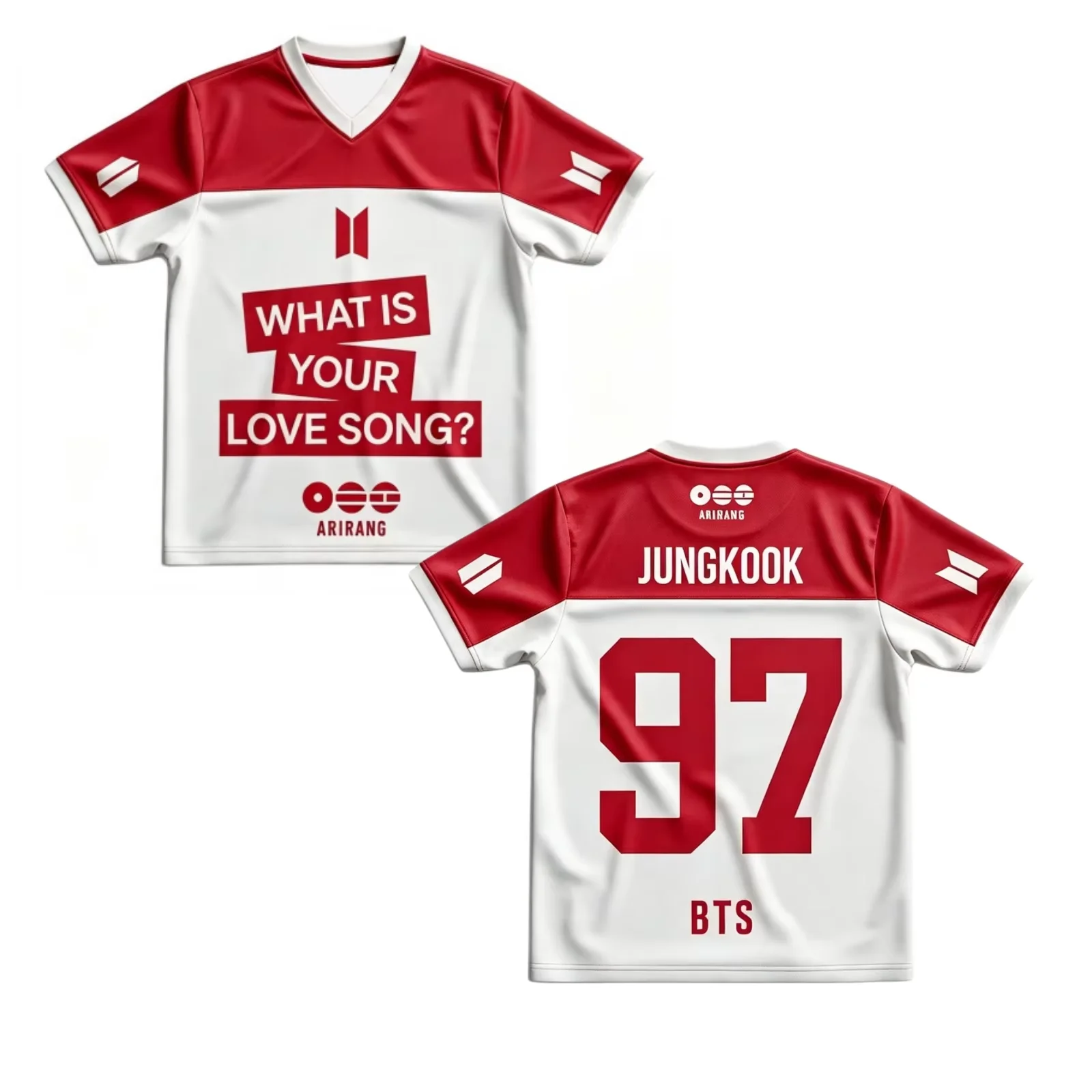 ARIRANG 2026 BTS Kpop #JUNGKOOK 3D  jersey T-shirt Men's and Women's fan gifts Breathable and comfortable Loose Y2K  shirt
