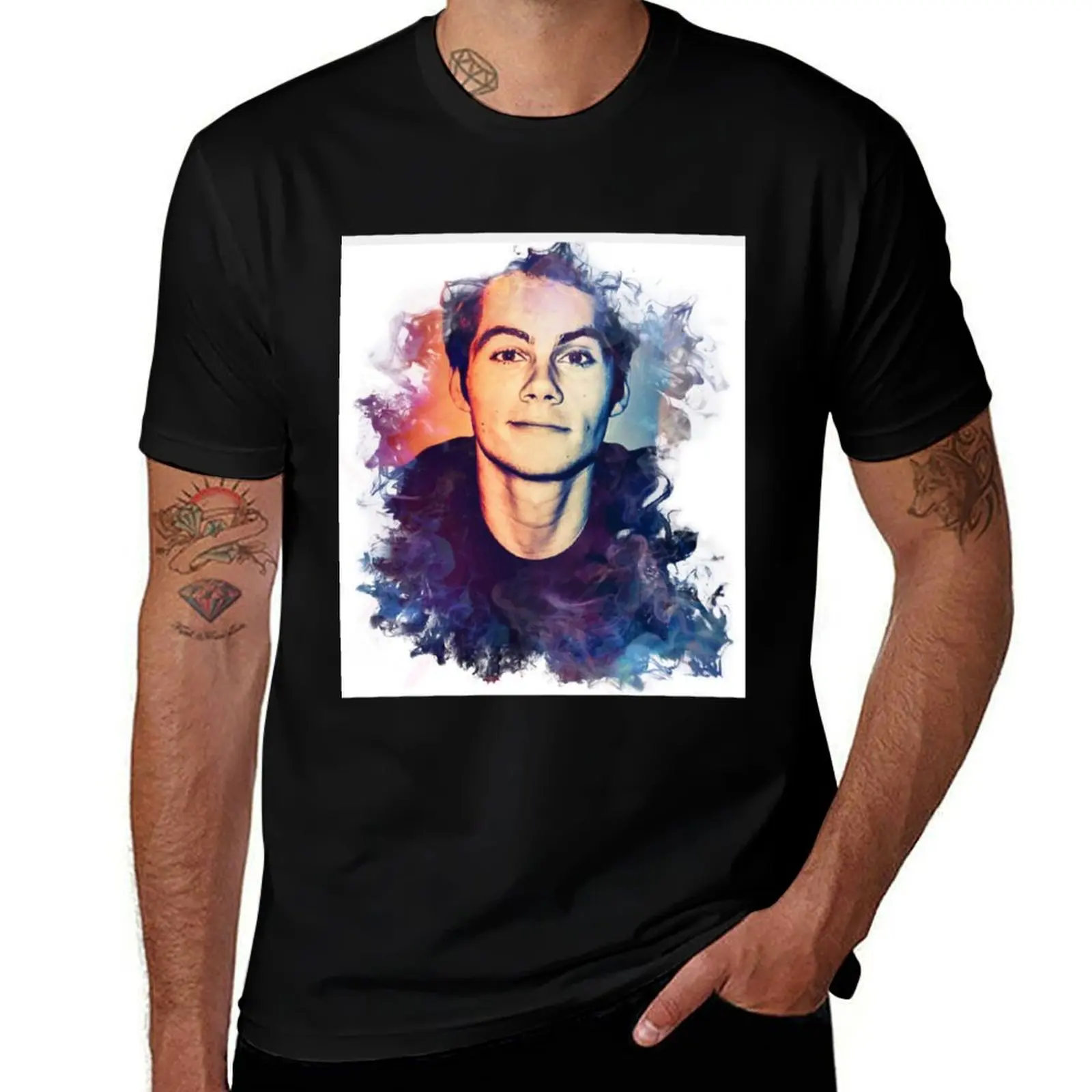 Dylan O’Brien Vintage art T-Shirt Basic Simple Casual Short Sleeve Tee T-Shirt