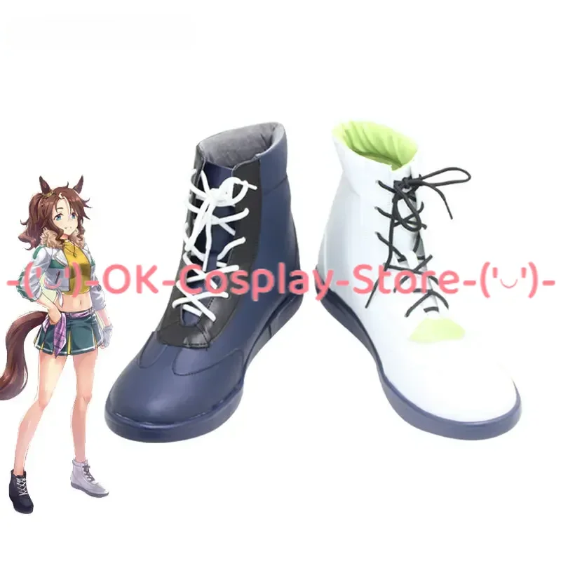 Game Pretty Derby Mejiro Palmer Cosplay Shoes Halloween Carnival Boots Cosplay Prop PU Leather Shoes Custom Made