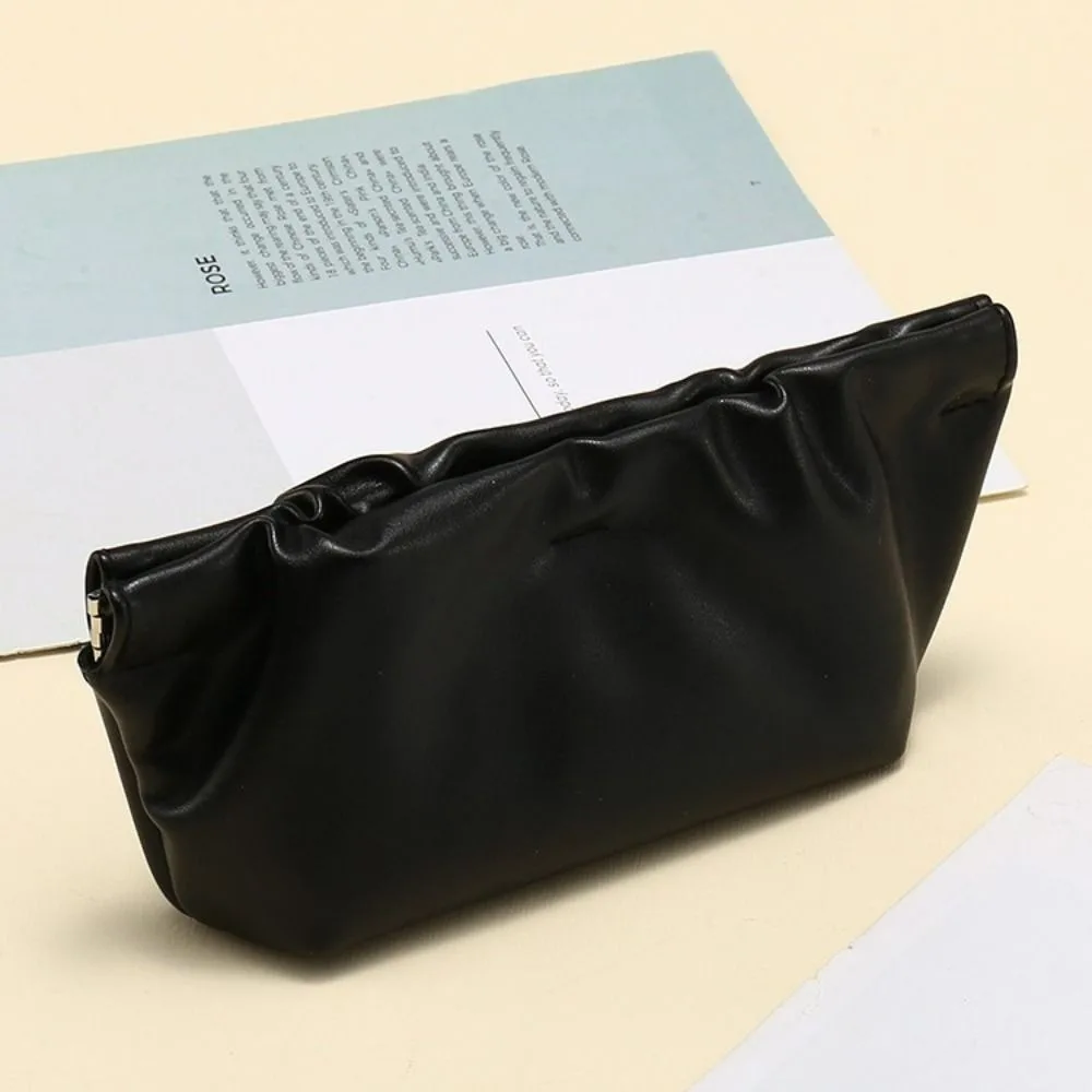 Fashion Automatic Closing Sun Glasses Case Shrapnel Soft Lining Cosmetic Bag PU Leather Portable Eyewear Storage Bag Female