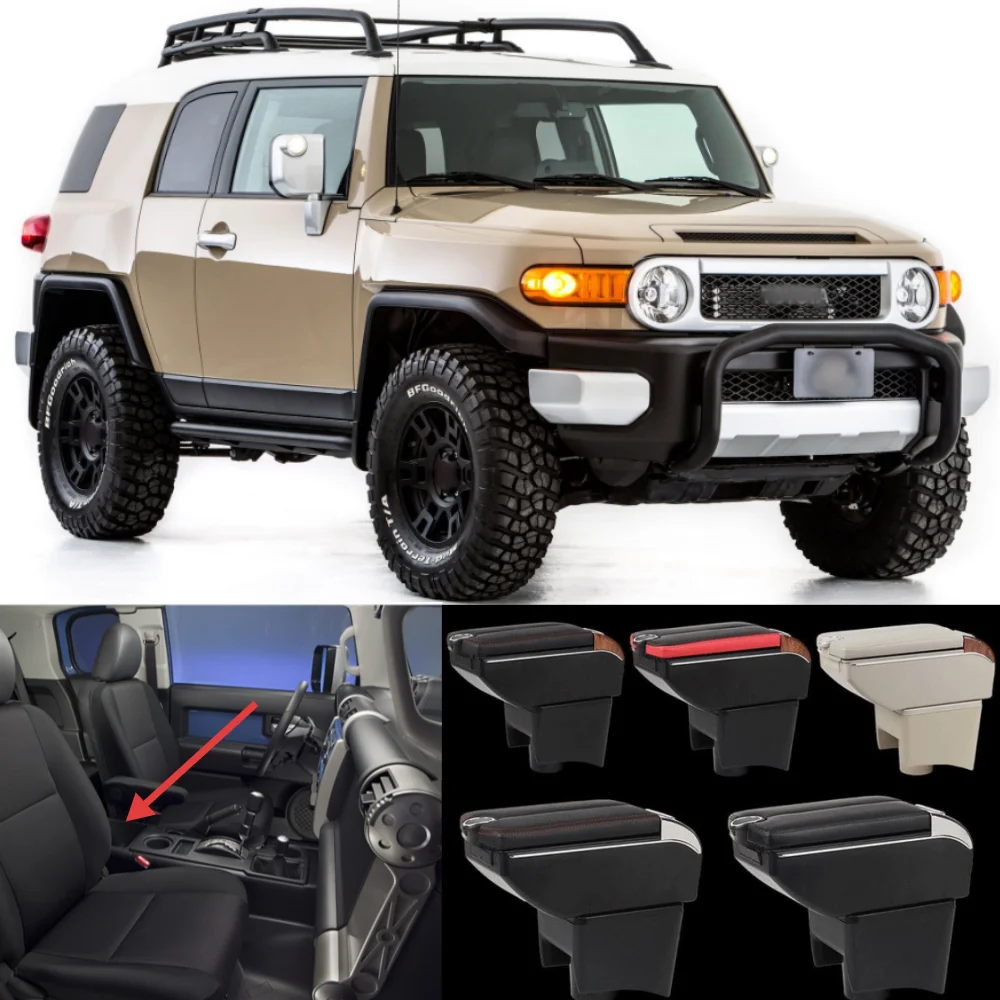 トヨタ-fj-クルーザー-2007-2017-車用センターアームレスト収納ボックス