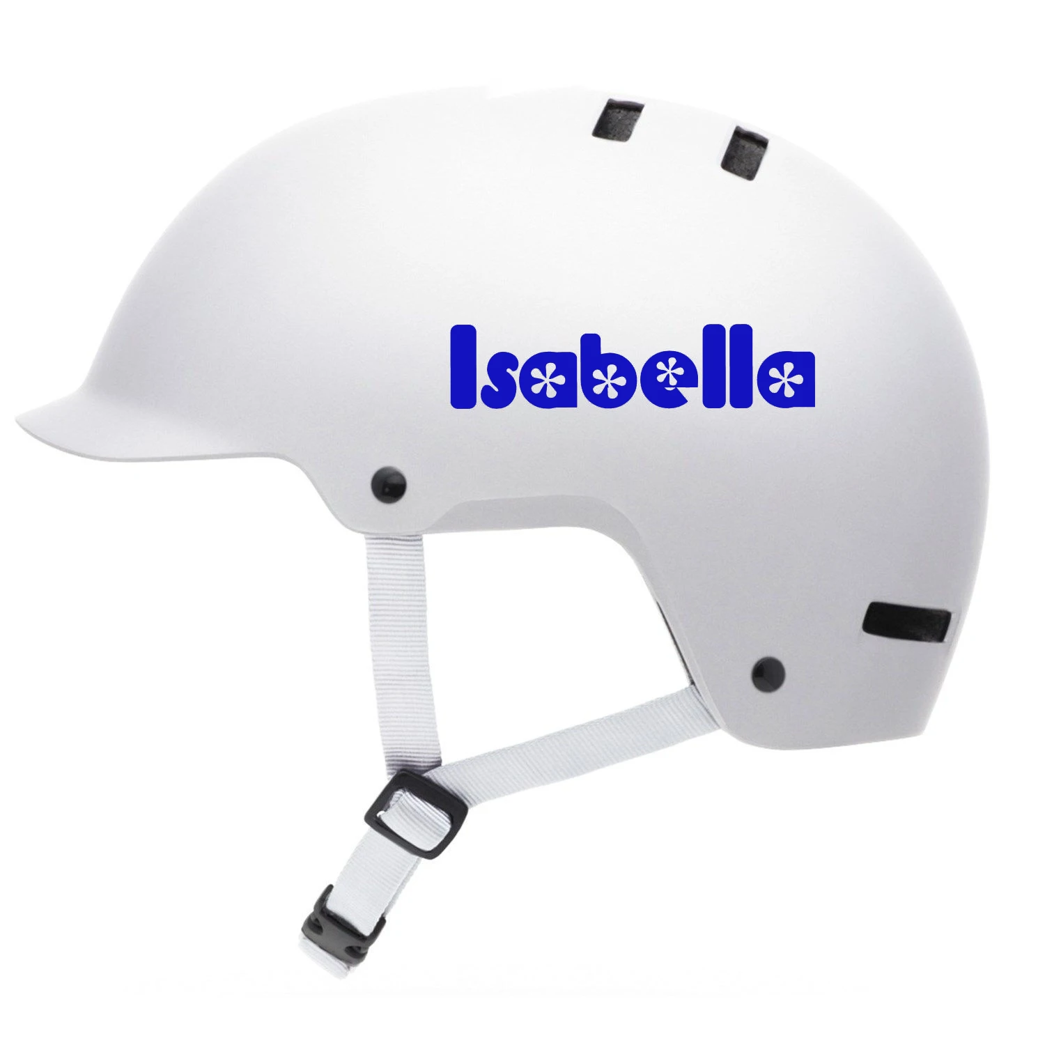 2pcs Personalised Name Stickers for Kids Bicycle Helmet Girls Cycling Helmet Vinyl Decal Removable Decoration Label