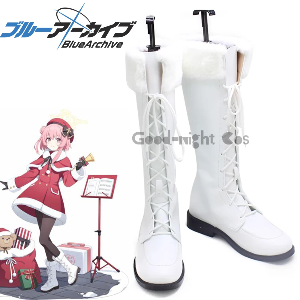 

Game Blue Archive Sumi Serina Cosplay Shoes White flats Boots Props Sumi Serina Role Play Halloween Custom Made