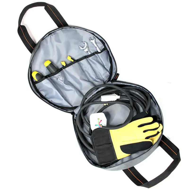 Factory Cable Bag Storage Cables Cords and Hoses Including EV Charging Cables Organizer Carrier Tote Bag