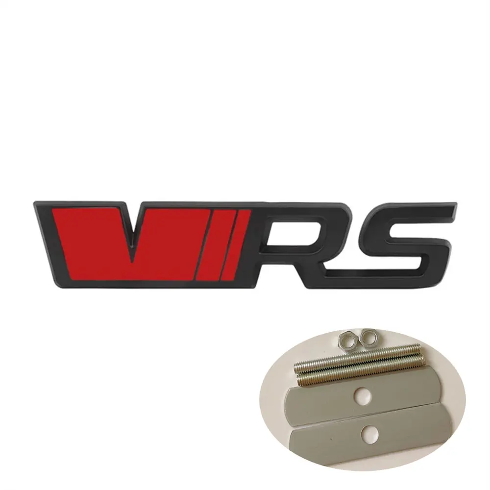3D VRS Sticker Letters Emblem Car Front Grille Fender Side Trunk Badge Label For A5 A7 RS VRS Stickers Accessories image 5