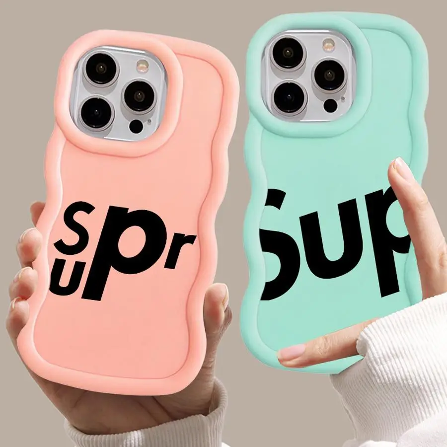 Fashion Supre Phone Case for Apple iPhone 15 16 Pro XS Max 13 14 Plus XR SE 7 8 12 11 Pro plus Matte