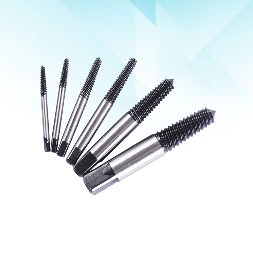 

6pcs Screw Extractor Set Auto Repair Tool Steel Easy Out Extractor For Damaged Screws Bolts Studs Removal Kit Hand Tool Auto
