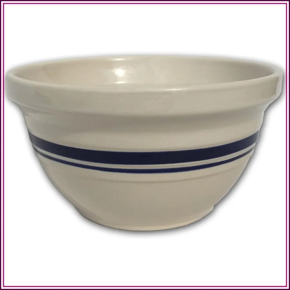 

12" Dominion Mixing Bowl, Ohio Stoneware, Large Ceramic Bowl for Baking, Serving, and Prep
