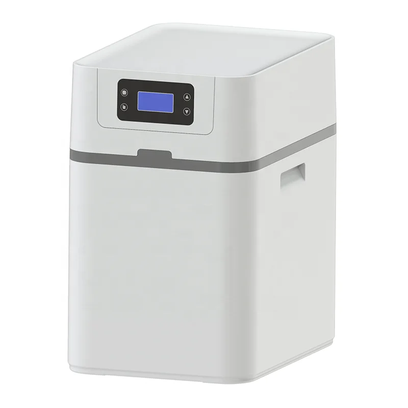 Residential central house cabinet automatic operation water softener