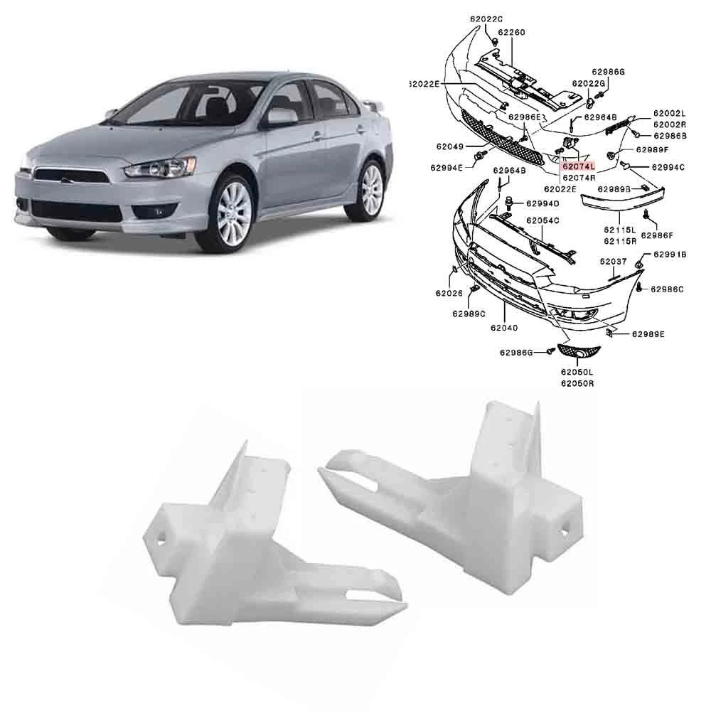 

1 or 2 Pcs Front Bumper Support for Lancer CY CX EVO 2007-2015 6400A851 Front Bumper Bracket for Fortis Hatchback Connect L or R