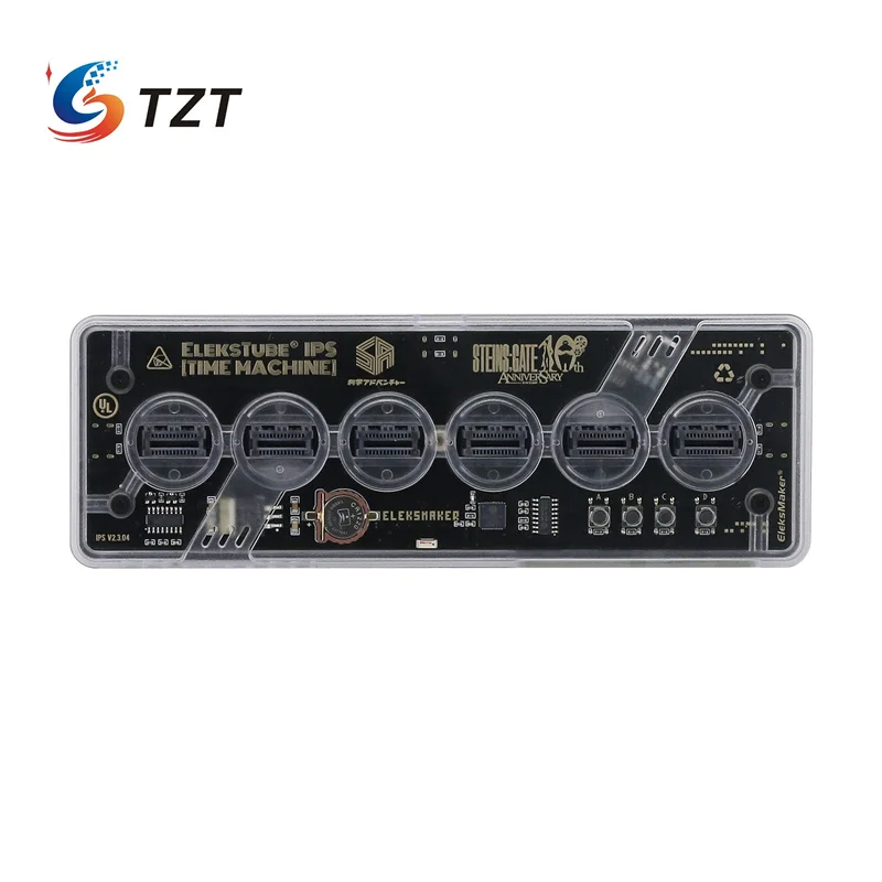 TZT Eleksmaker Elekstube IPS PR2 RGB Nixie Tube Clock с функцией Wi-Fi и Bluetooth для украшения рабочего стола