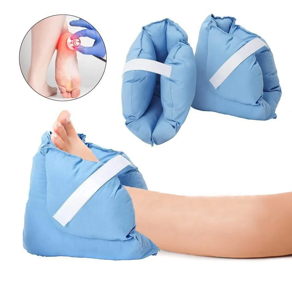 Coussin de protection pour le talon, conçu pour soulager la pression et prévenir les escarres et les ulcères. Taille réglable, idéal pour les personnes alitées, les personnes âgées et les patients en convalescence après une opération.