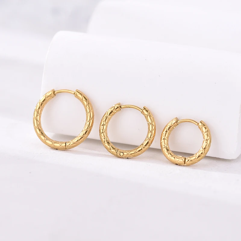 2 stücke Mode Edelstahl Hoop Ohrringe Für Frauen Männer Gold Silber Farbe Tiny Knorpel Piercing Trendy Weibliche Hoops Schmuck – Detail 9
