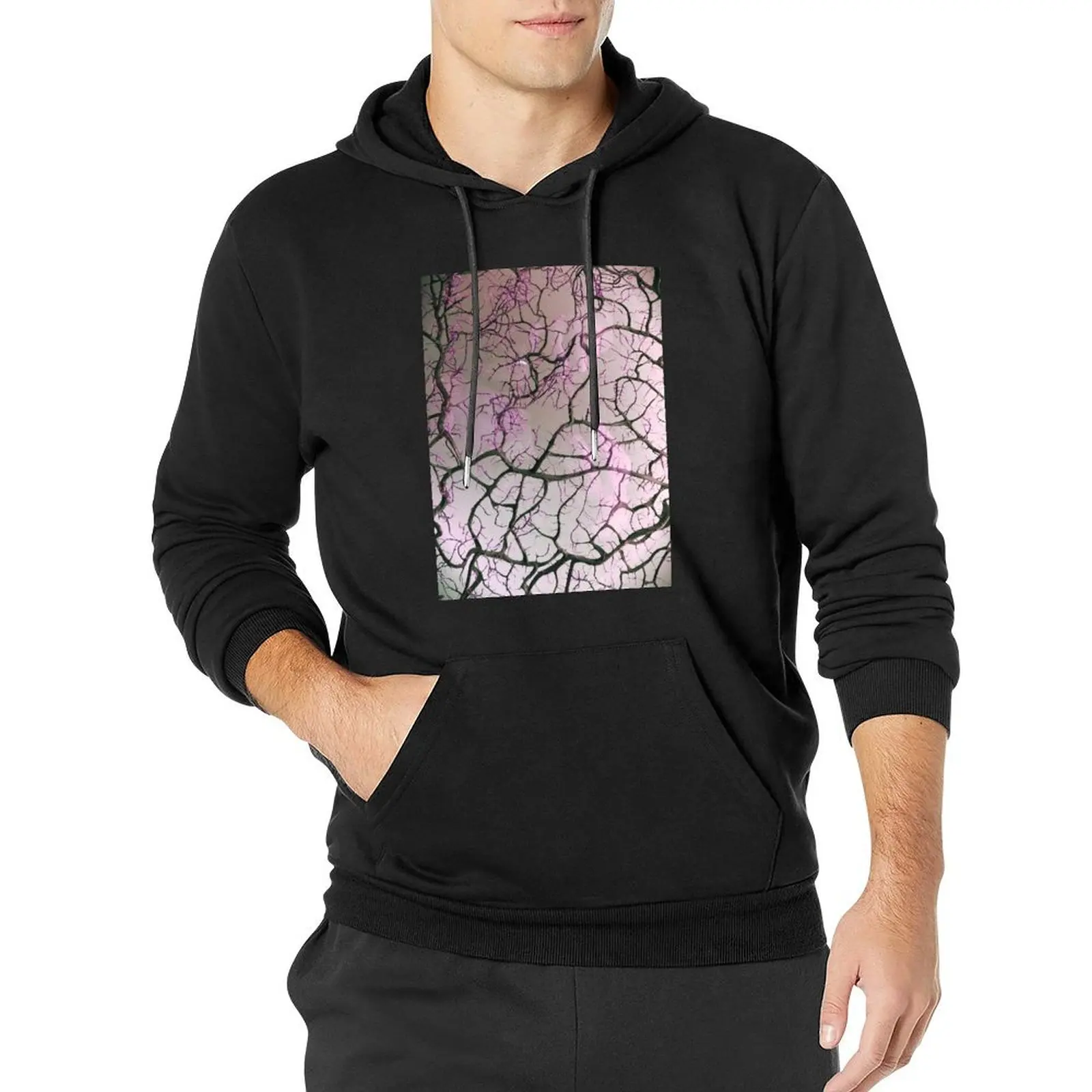 Thorny Pink Pullover Hoodie korean autumn clothes hoodie men