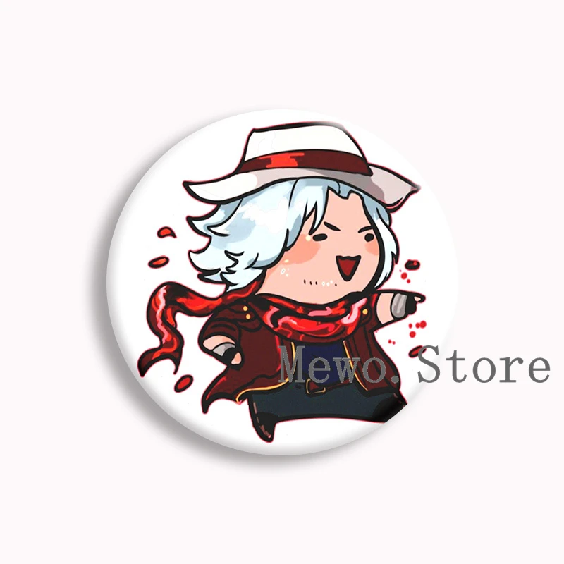 Game Devil May Cry Demon Hunter Anime Soft Button Pin Hot Game