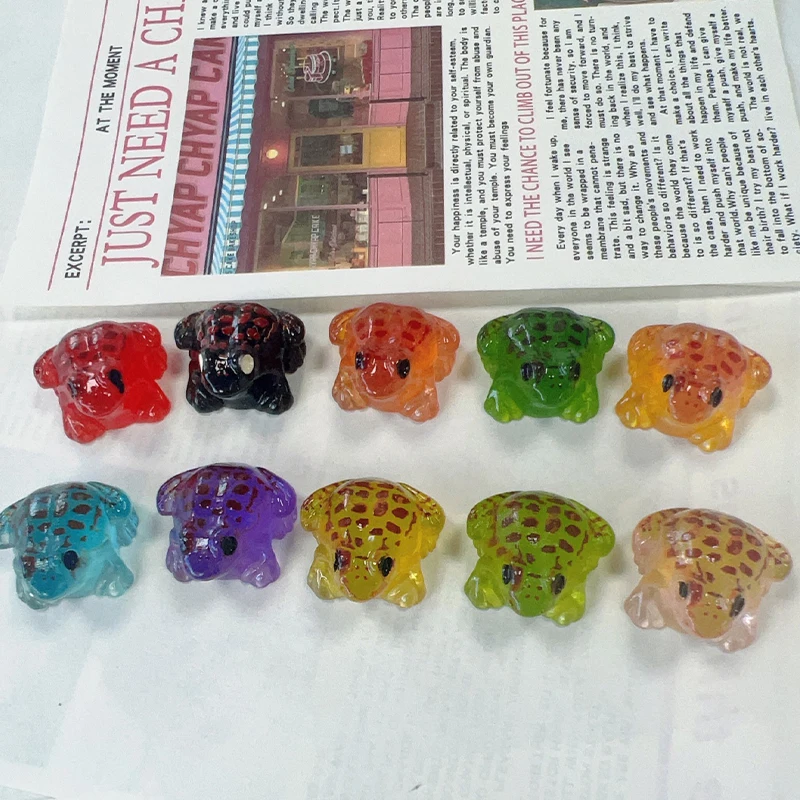 30Pcs New Product Micro Landscape Creative Night Light Frog Toad Landscape Decoration Accessories Small Ornaments