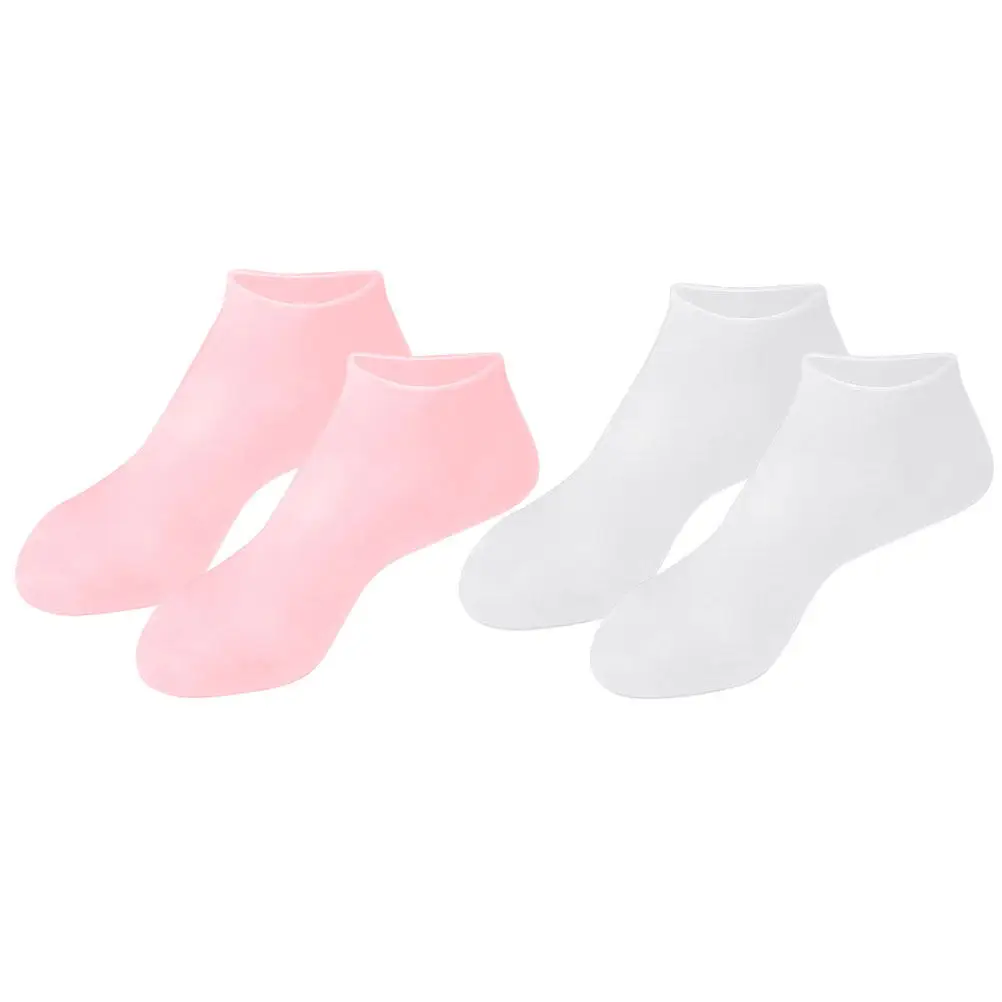 2Pairs Exfoliating Moisturizing Socks Foot Care Protective Sebs Anti-Cracking Foot Covers for Dry Cracked Skin view 6