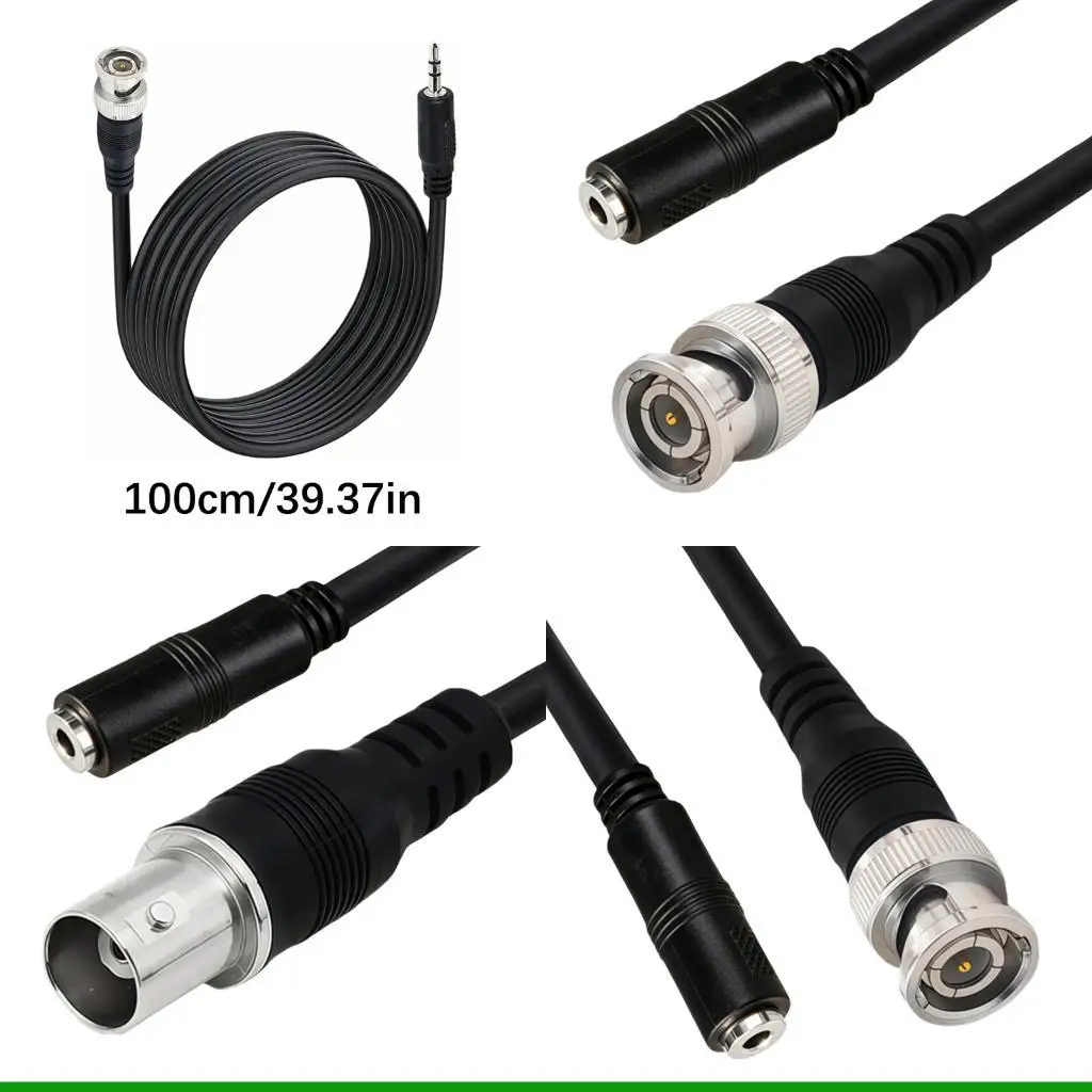 U55C BNC to 3.5mm Sound Video Extension Cable 1Meter for Broadcasting Equipment